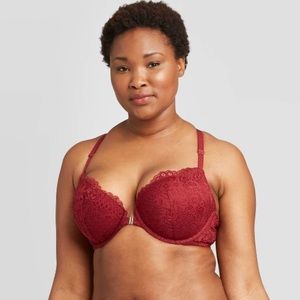 Front Clip, Racerback Bra, Brand: Target (Auden), Color: Burgundy, Size: 38DD